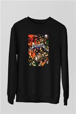Metallica Siyah Unisex Sweatshirt