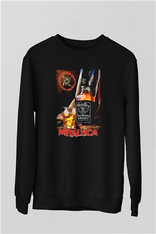 Metallica Siyah Unisex Sweatshirt