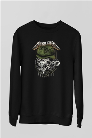 Metallica Siyah Unisex Sweatshirt