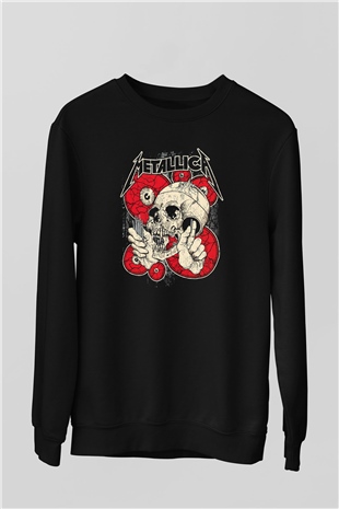 Metallica Siyah Unisex Sweatshirt