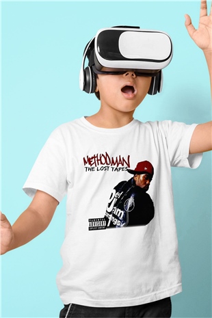 Method Man Baskılı Beyaz Unisex Çocuk Tişört