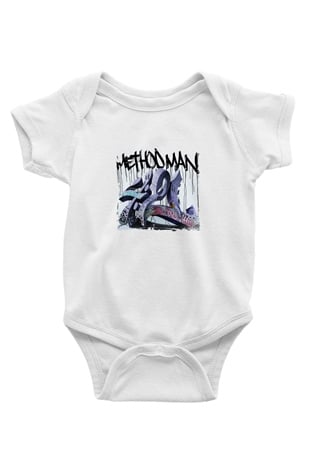 Method Man Baskılı Unisex Beyaz Bebek Body - Zıbın