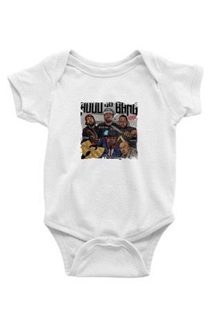Method Man Baskılı Unisex Beyaz Bebek Body - Zıbın