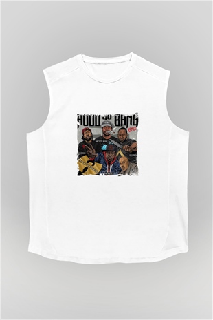 Method Man Baskılı Unisex Beyaz Kolsuz Tişört