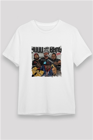 Method Man Baskılı Unisex Beyaz Tişört