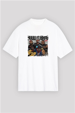 Method Man Baskılı Oversize Beyaz Tişört