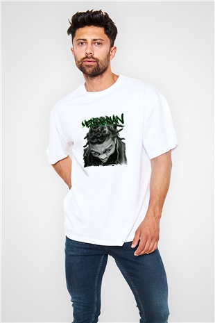 Method Man Baskılı Oversize Beyaz Tişört