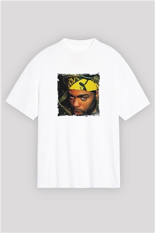 Method Man Baskılı Oversize Beyaz Tişört
