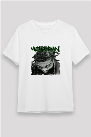 Method Man Baskılı Unisex Beyaz Tişört