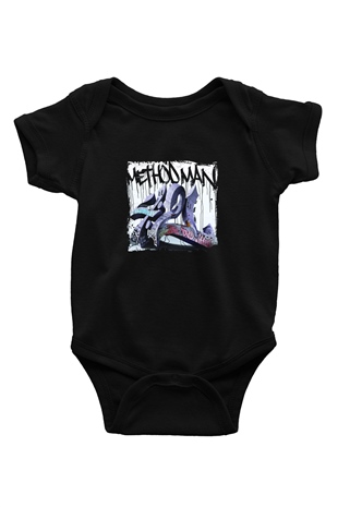 Method Man Baskılı Unisex Siyah Bebek Body - Zıbın