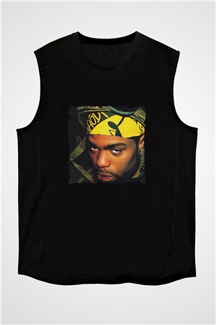 Method Man Baskılı Unisex Siyah Kolsuz Tişört