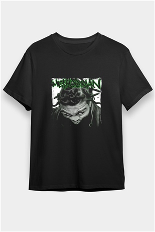 Method Man Baskılı Unisex Siyah Tişört