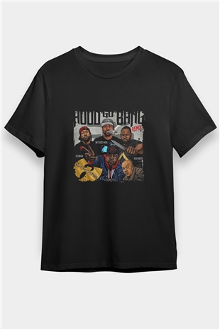 Method Man Baskılı Unisex Siyah Tişört