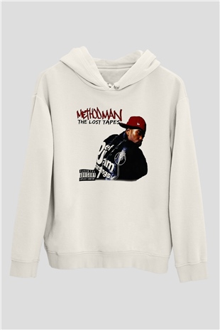 Method Man Beyaz Unisex Kapşonlu Sweatshirt