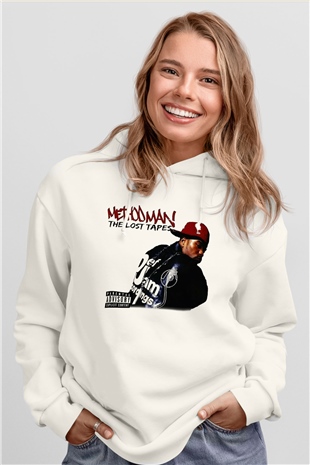 Method Man Beyaz Unisex Kapşonlu Sweatshirt