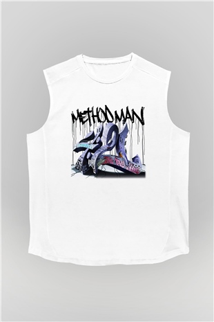 Method Man Beyaz Unisex Kolsuz Tişört