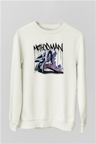 Method Man Beyaz Unisex Sweatshirt