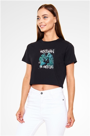 Method Man Siyah  Crop Top Tişört