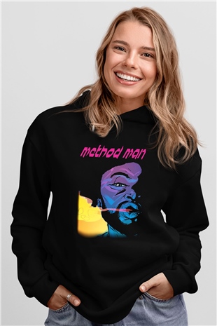 Method Man Siyah Unisex Hoodie