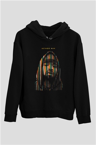 Method Man Siyah Unisex Kapüşonlu Sweatshirt