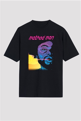 Method Man Siyah Unisex Oversize Tişört T-Shirt