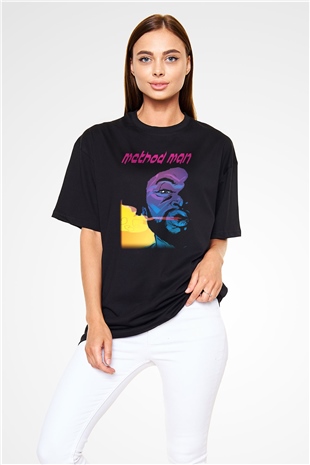 Method Man Siyah Unisex Oversize Tişört T-Shirt