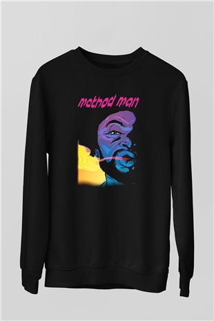 Method Man Siyah Unisex Sweatshirt