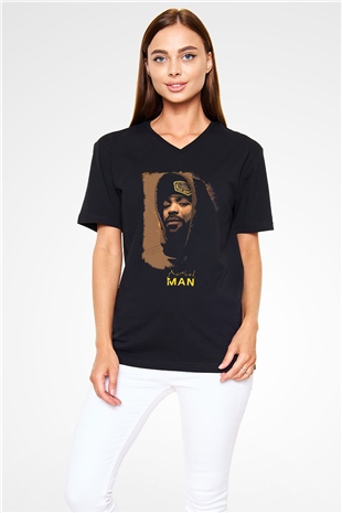 Method Man Siyah Unisex V Yaka Tişört