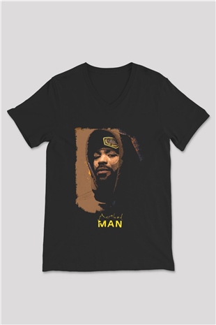 Method Man Siyah Unisex V Yaka Tişört