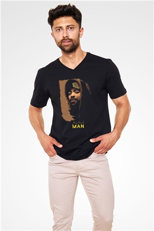 Method Man Siyah Unisex V Yaka Tişört