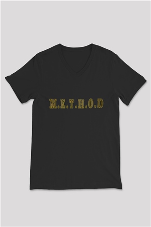 Method Man Siyah Unisex V Yaka Tişört