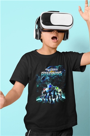 Metroid Prime Siyah Unisex Çocuk Tişört
