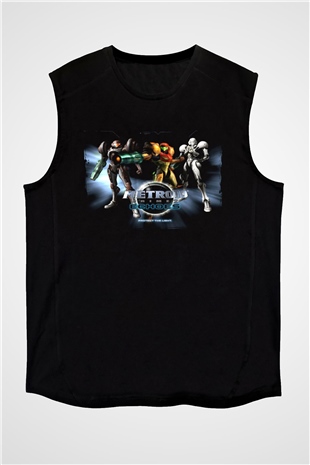 Metroid Prime Siyah Unisex Kolsuz Tişört