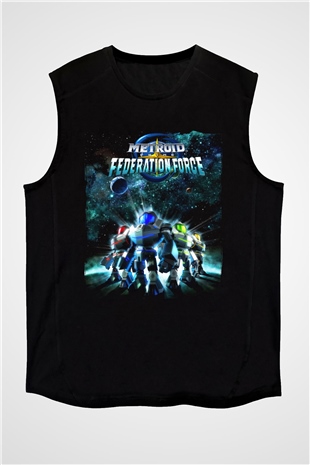 Metroid Prime Siyah Unisex Kolsuz Tişört