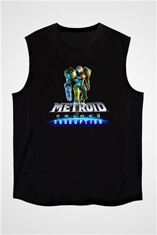 Metroid Prime Siyah Unisex Kolsuz Tişört