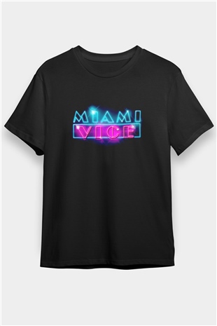 Miami Vice Siyah Unisex Tişört