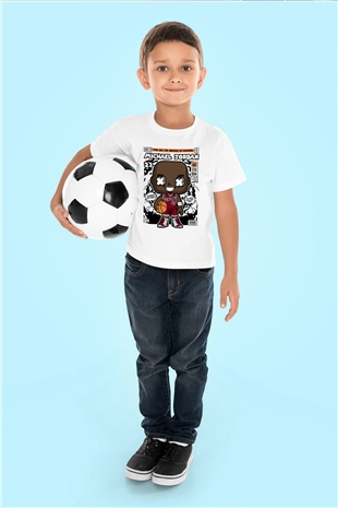 Michael Baskılı Unisex Beyaz Çocuk Tişört