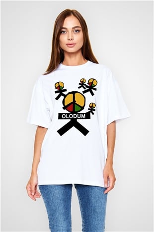 Michael Jackson Beyaz Unisex Oversize Tişört T-Shirt