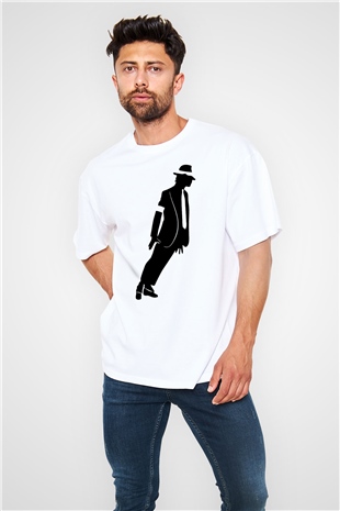 Michael Jackson Beyaz Unisex Oversize Tişört T-Shirt