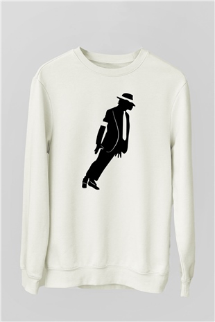 Michael Jackson Beyaz Unisex Sweatshirt