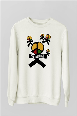 Michael Jackson Beyaz Unisex Sweatshirt