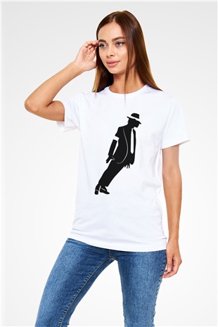 Michael Jackson Beyaz Unisex Tişört T-Shirt - TişörtFabrikası