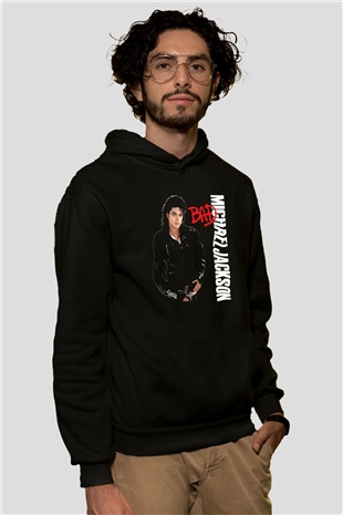 Michael Jackson Siyah Unisex Hoodie