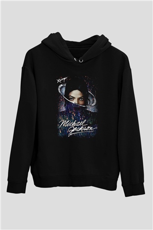 Michael Jackson Siyah Unisex Hoodie