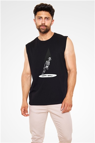 Michael Jackson Siyah Unisex Kolsuz Tişört