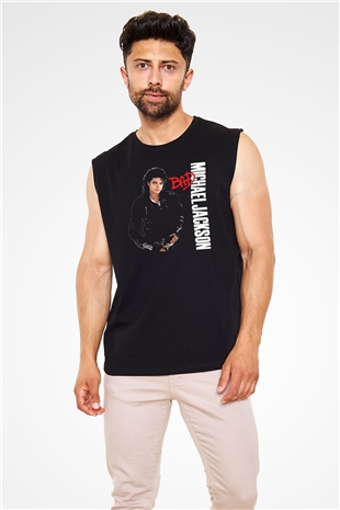 Michael Jackson Siyah Unisex Kolsuz Tişört