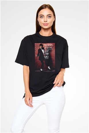 Michael Jackson Siyah Unisex Oversize Tişört T-Shirt