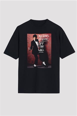 Michael Jackson Siyah Unisex Oversize Tişört T-Shirt
