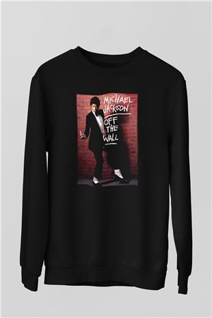 Michael Jackson Siyah Unisex Sweatshirt