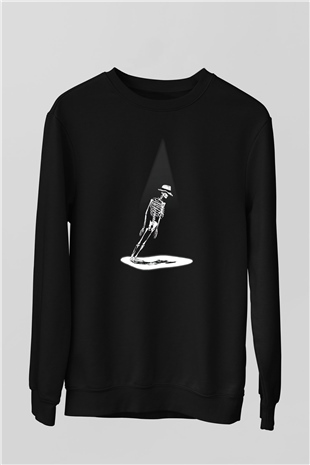 Michael Jackson Siyah Unisex Sweatshirt